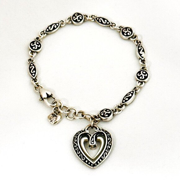 Brighton Ellington Silver Tone Heart Bracelet - Picture 4 of 11